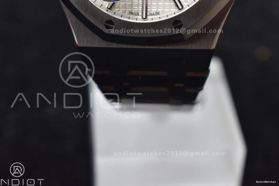on Bracelet SS White Dial Edition Super Best Textured 1:1 15500 Oak APSF A4302 Clone 449 SS 41mm Affordable Royal 0806